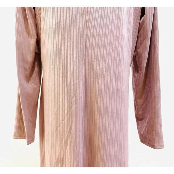 NWT NINE WEST Women Long Sleeve Pullover Round Neck Purple Maxi Dress Size XXL - Picture 9 of 14